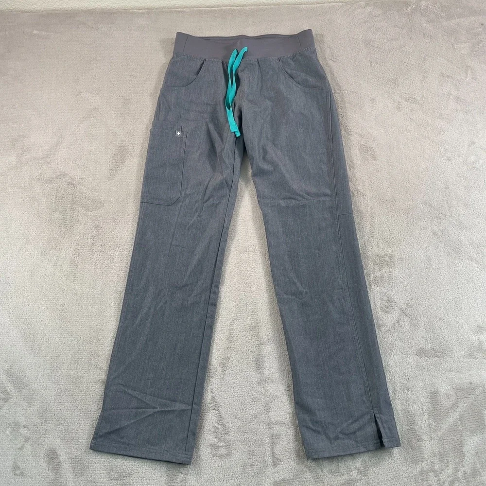 FIGS Kade Cargo Scrub Pants Women Small Graphite Gray‎ Technical Nurse NWOT $48